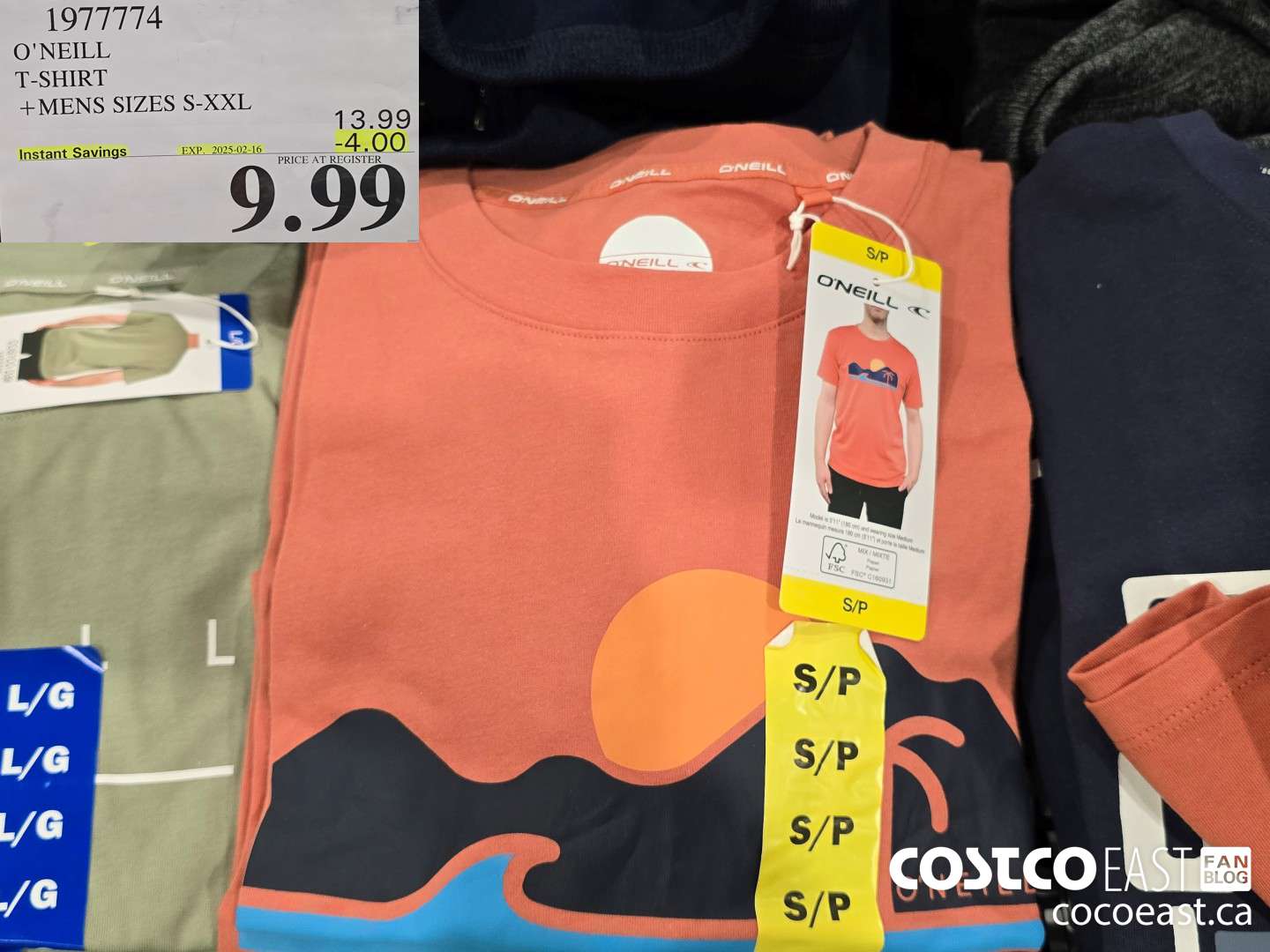 1977774 O'NEILL T-SHIRT + MENS SIZES S-XXL ($4.00 INSTANT SAVINGS EXPIRES ON 2025-02-16) $9.99