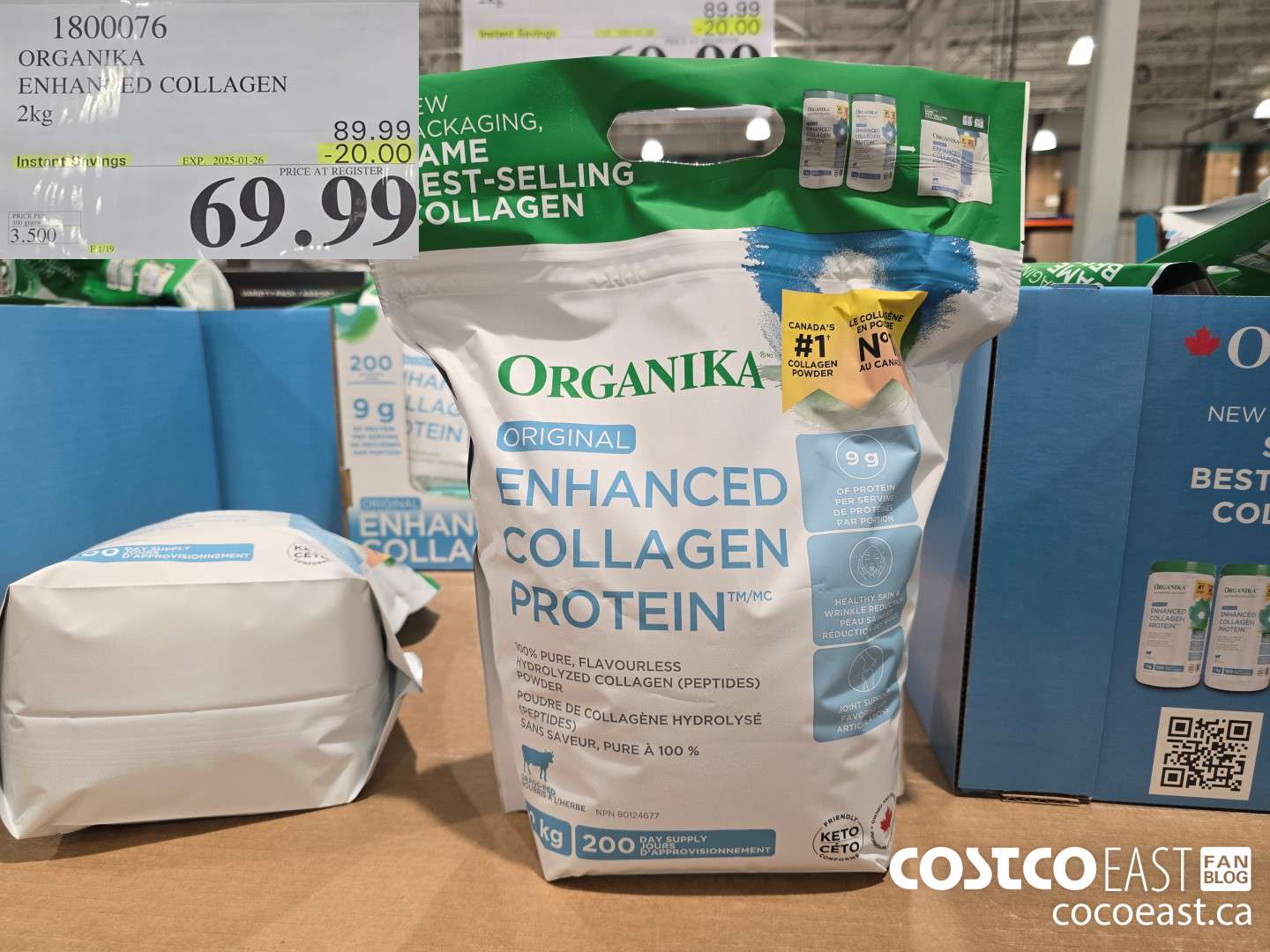 1800076 ORGANIKA ENHANCED COLLAGEN 2kg ($20.00 INSTANT SAVINGS EXPIRES ON 2025-01-26) $69.99