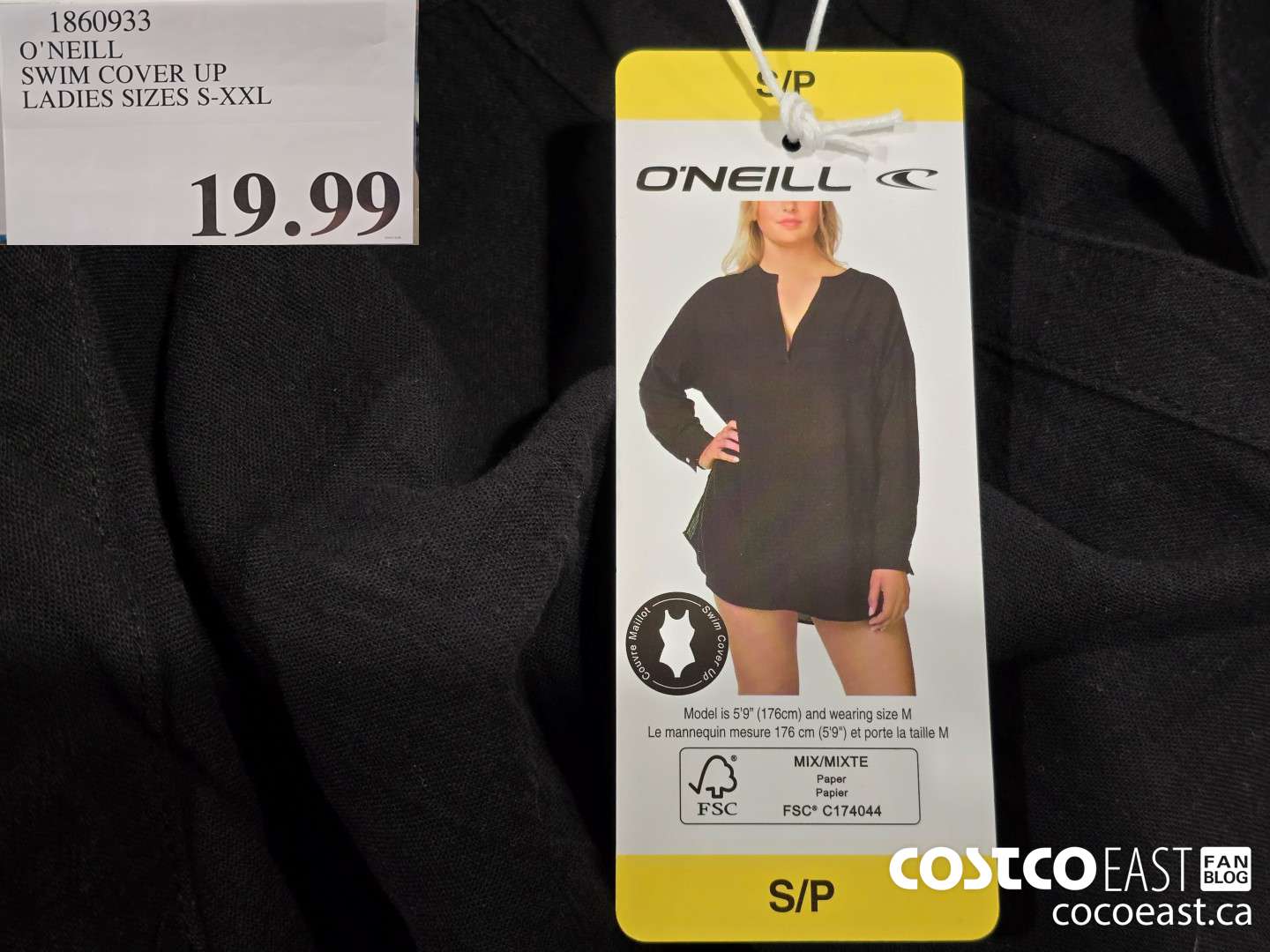 1860933 O NEILL SWIM COVER UP LADIES SIZES S-XXL $19.99