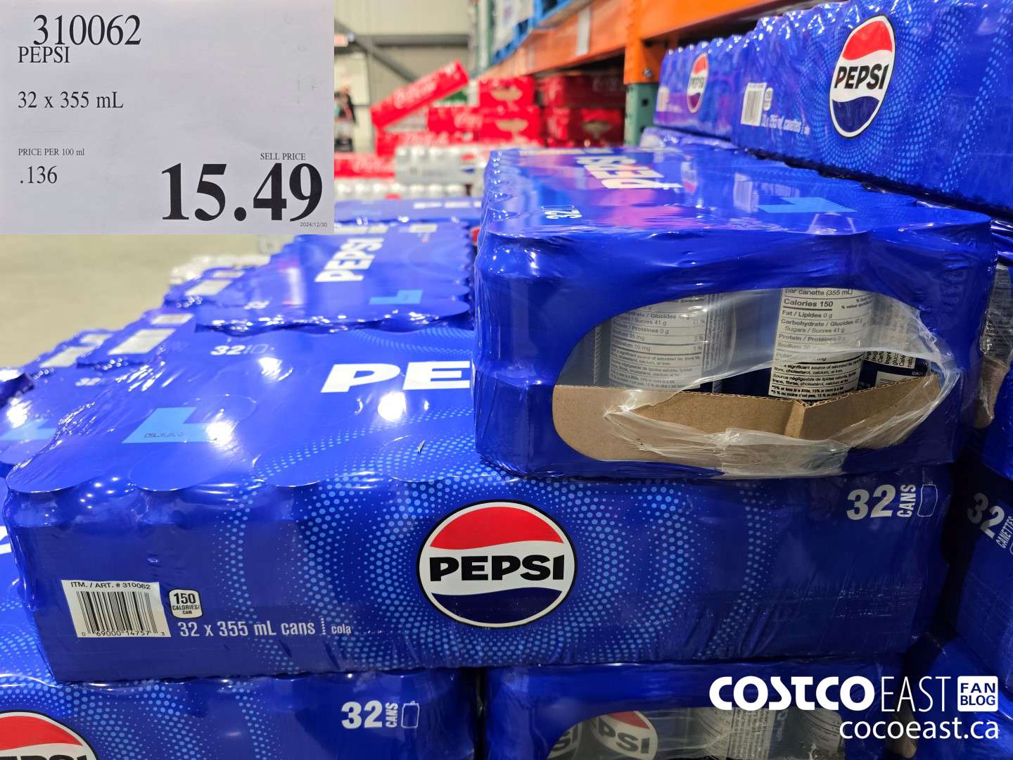 310062 PEPSI 32 X 355 ML $15.49