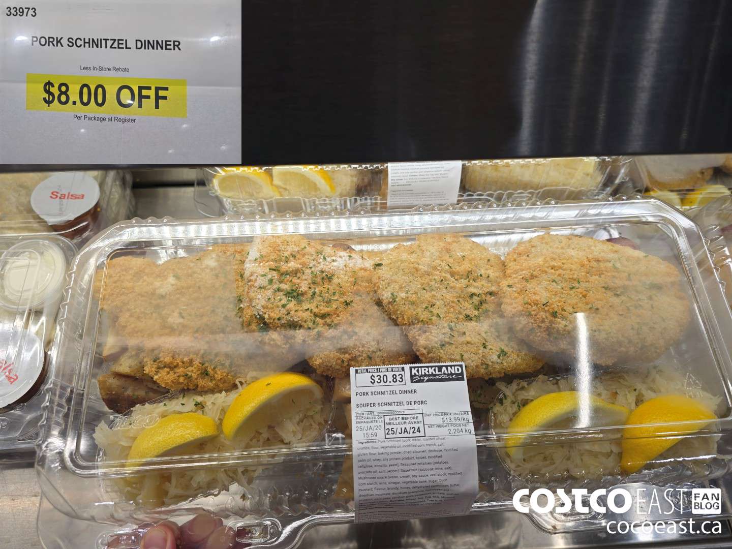 33973 PORK SCHNITZEL DINNER ($8.00 INSTANT SAVINGS)