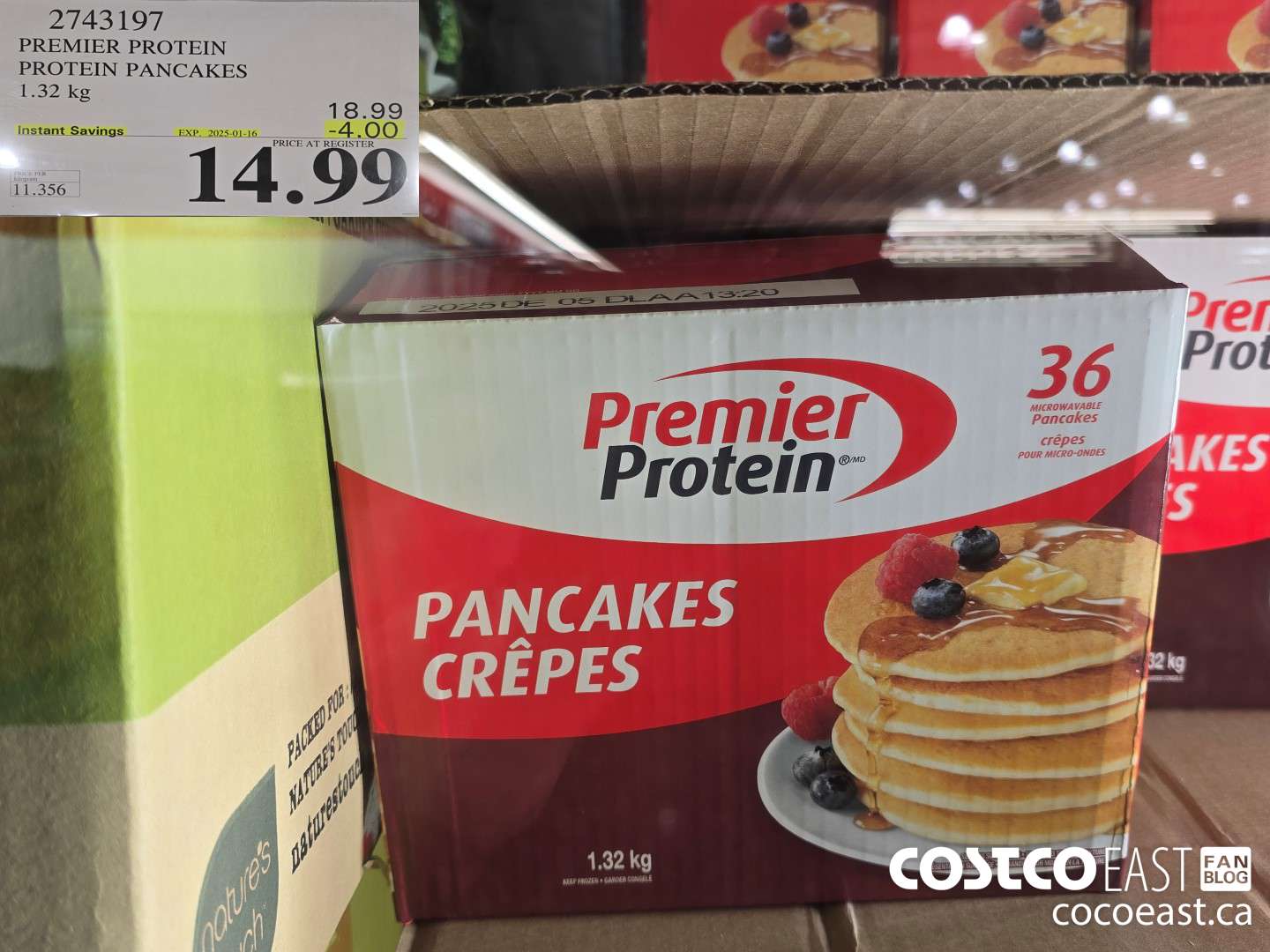 2743197 PREMIER PROTEIN PROTEIN PANCAKES 1.32 KG ($4.00 INSTANT SAVINGS EXPIRES ON 2025-01-16) $14.99
