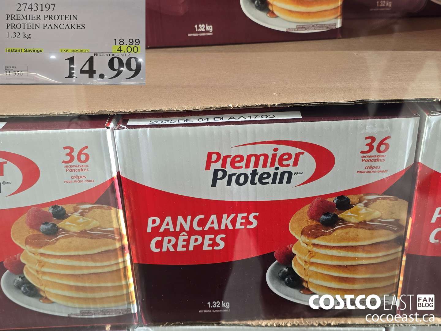 2143197 PREMIER PROTEIN PROTEIN PANCAKES 1.32 kg ($4.00 INSTANT SAVINGS EXPIRES ON 2025-01-16) $14.99