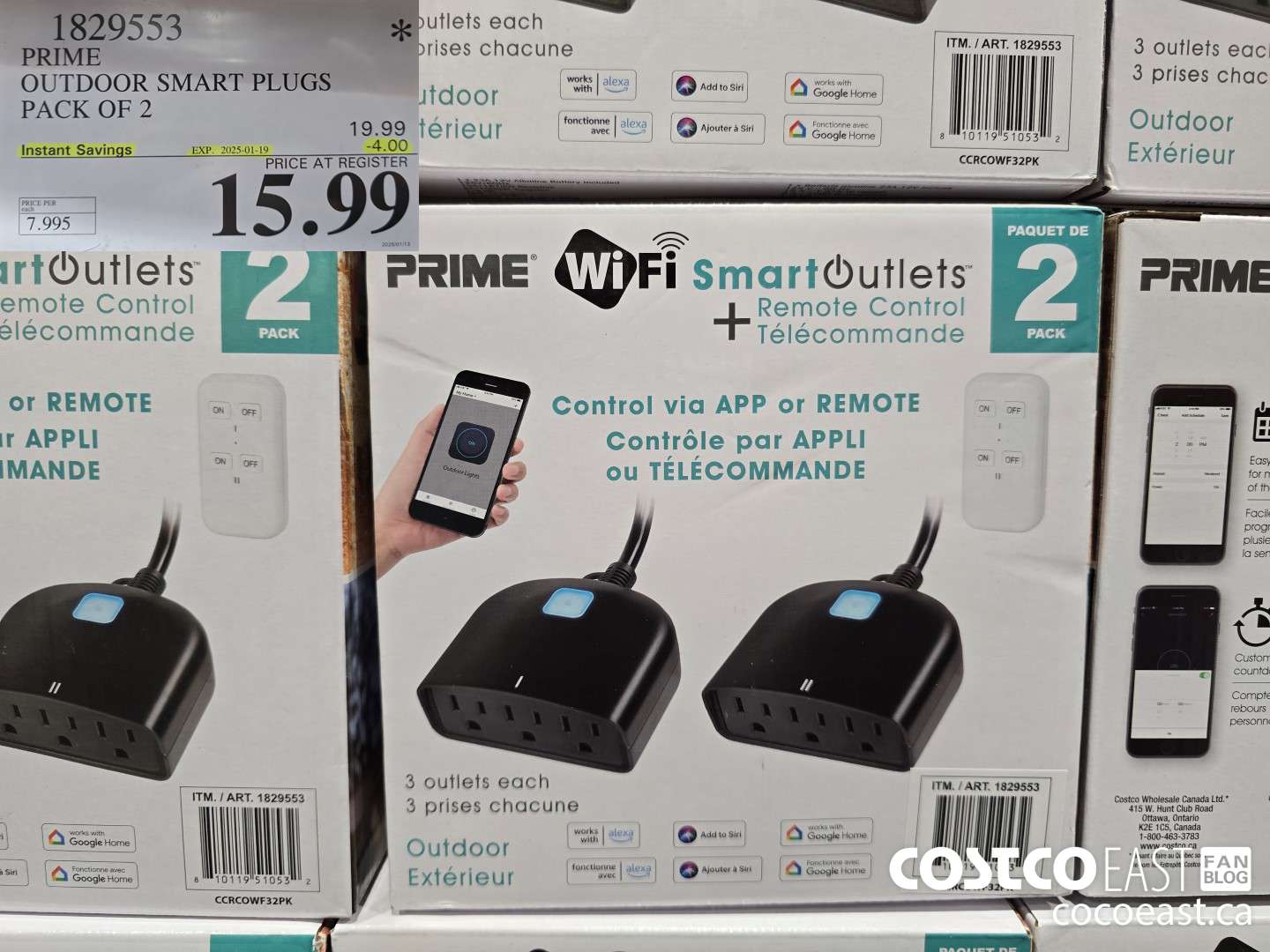 1829553 PRIME OUTDOOR SMART PLUGS PACK OF 2 ($4.00 INSTANT SAVINGS EXPIRES ON 2025-01-19) $15.99
