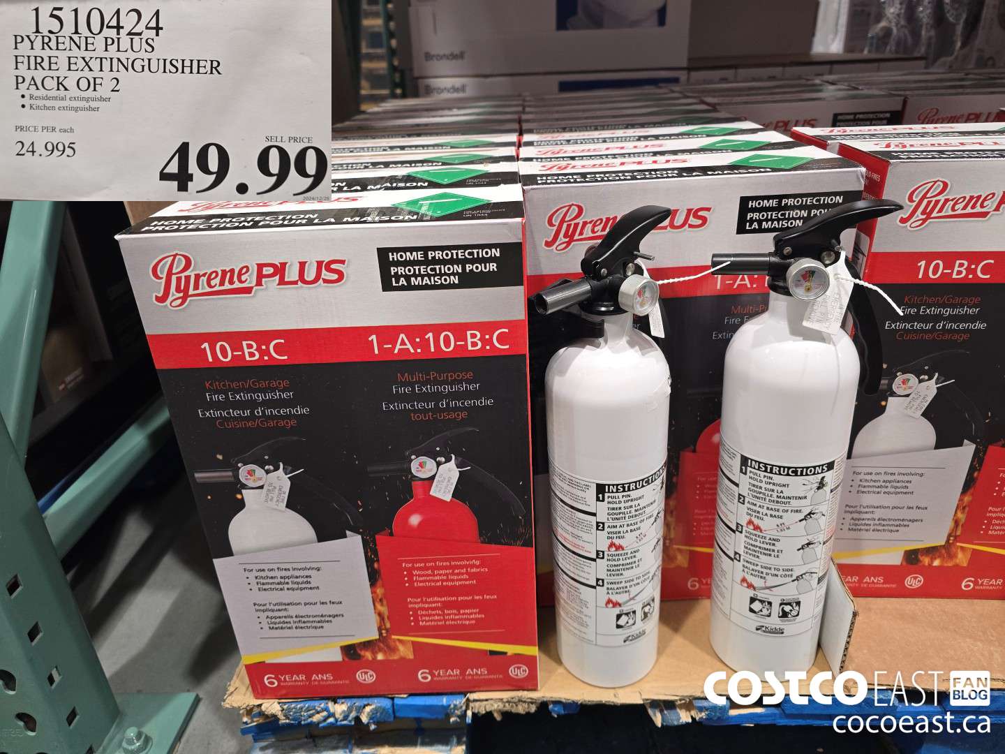 1510424 PYRENE PLUS FIRE EXTINGUISHER PACK OF 2 $49.99
