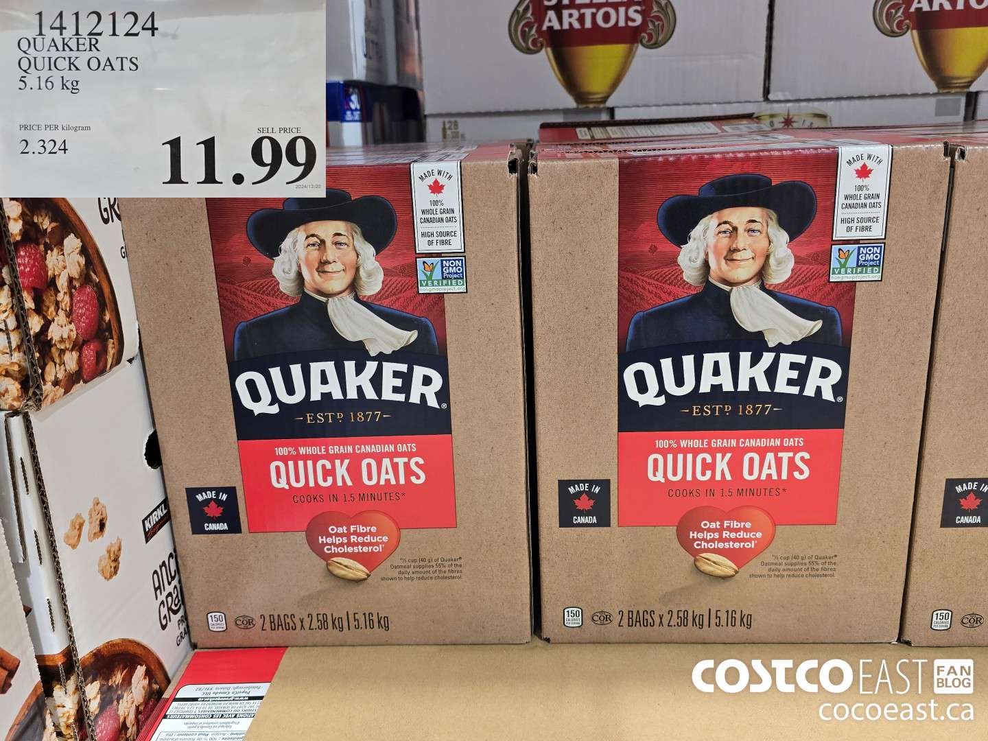 1412124 QUAKER QUICK OATS 5.16 kg $11.99
