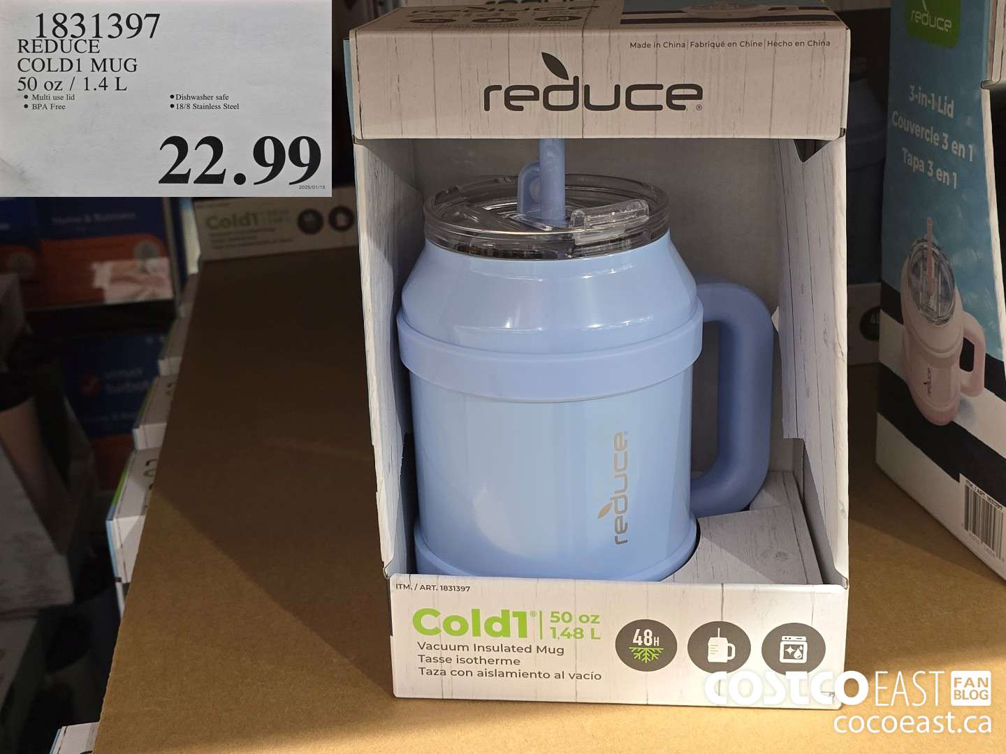 1831397 REDUCE COLD1 MUG 50 OZ / 14 L $22.99