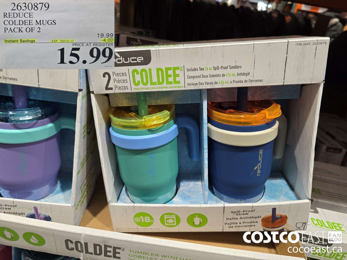 2630879 REDUCE COLDEE MUGS PACK OF 2 ($4.00 INSTANT SAVINGS EXPIRES ON 2025-01-12) $15.99