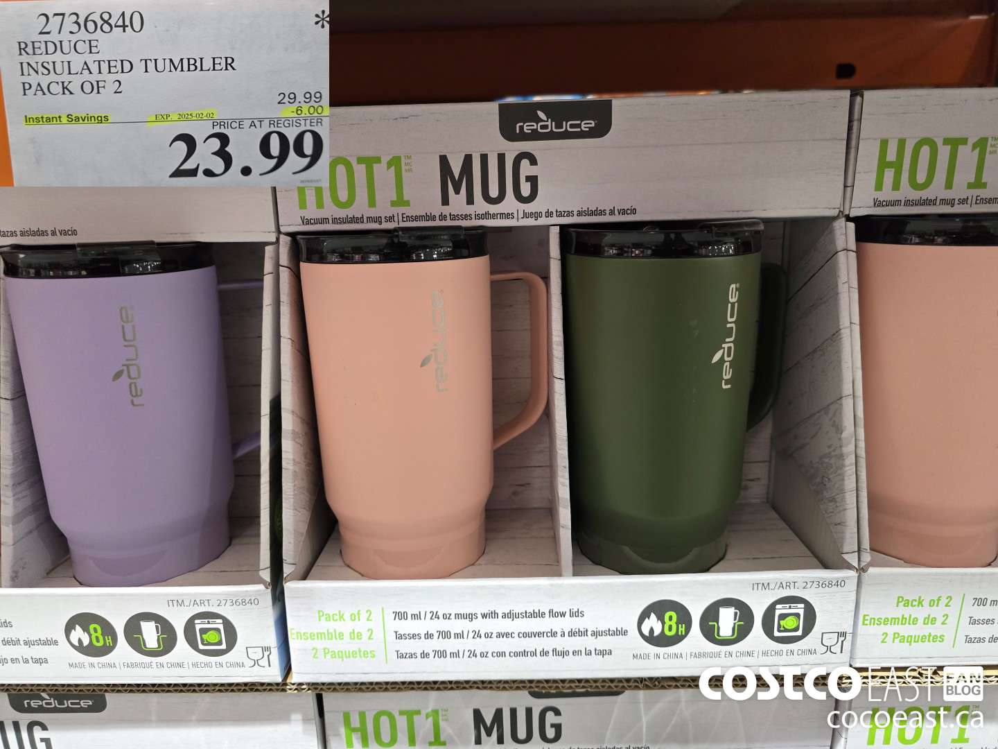 2736840 REDUCE INSULATED TUMBLER PACK OF 2 ($6.00 INSTANT SAVINGS EXPIRES ON 2025-02-02) $23.99