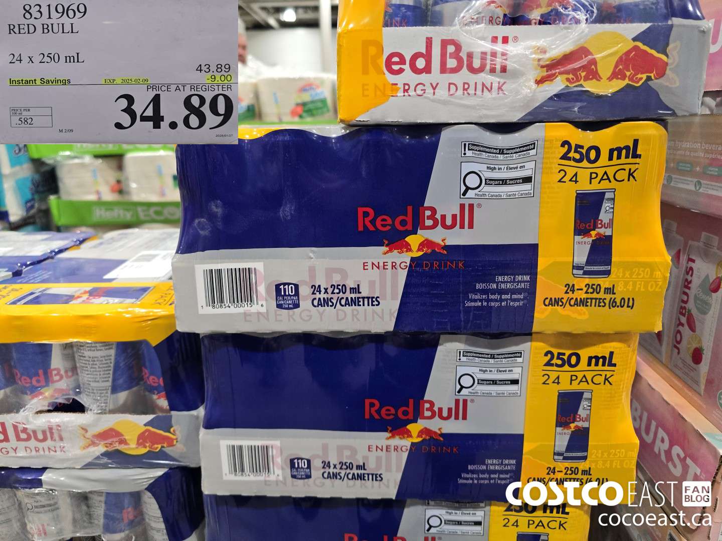 831969 RED BULL 24 x 250 mL ($9.00 INSTANT SAVINGS EXPIRES ON 2025-02-09) $34.89