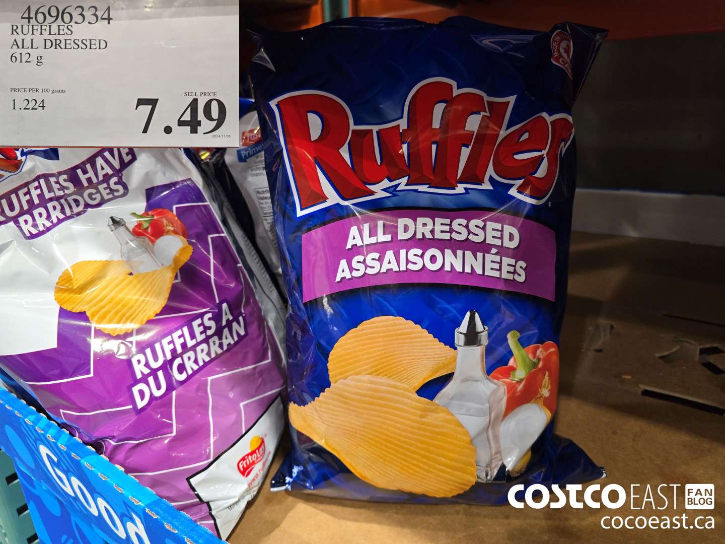 4696334 RUFFLES ALL DRESSED 612 g $7.49