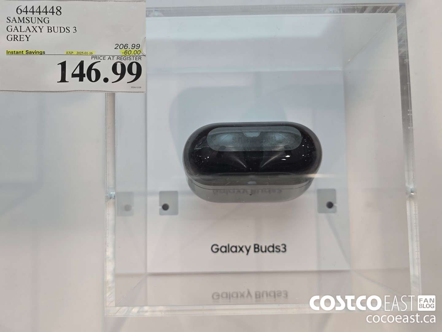 6444448 SAMSUNG GALAXY BUDS 3 GREY ($60.00 INSTANT SAVINGS EXPIRES ON 2024-01-16) $146.99