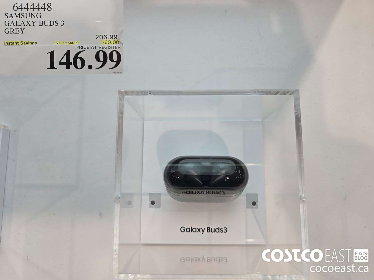 6444448 SAMSUNG GALAXY BUDS 3 GREY ($60.00 INSTANT SAVINGS EXPIRES ON 2024-01-16) $146.99