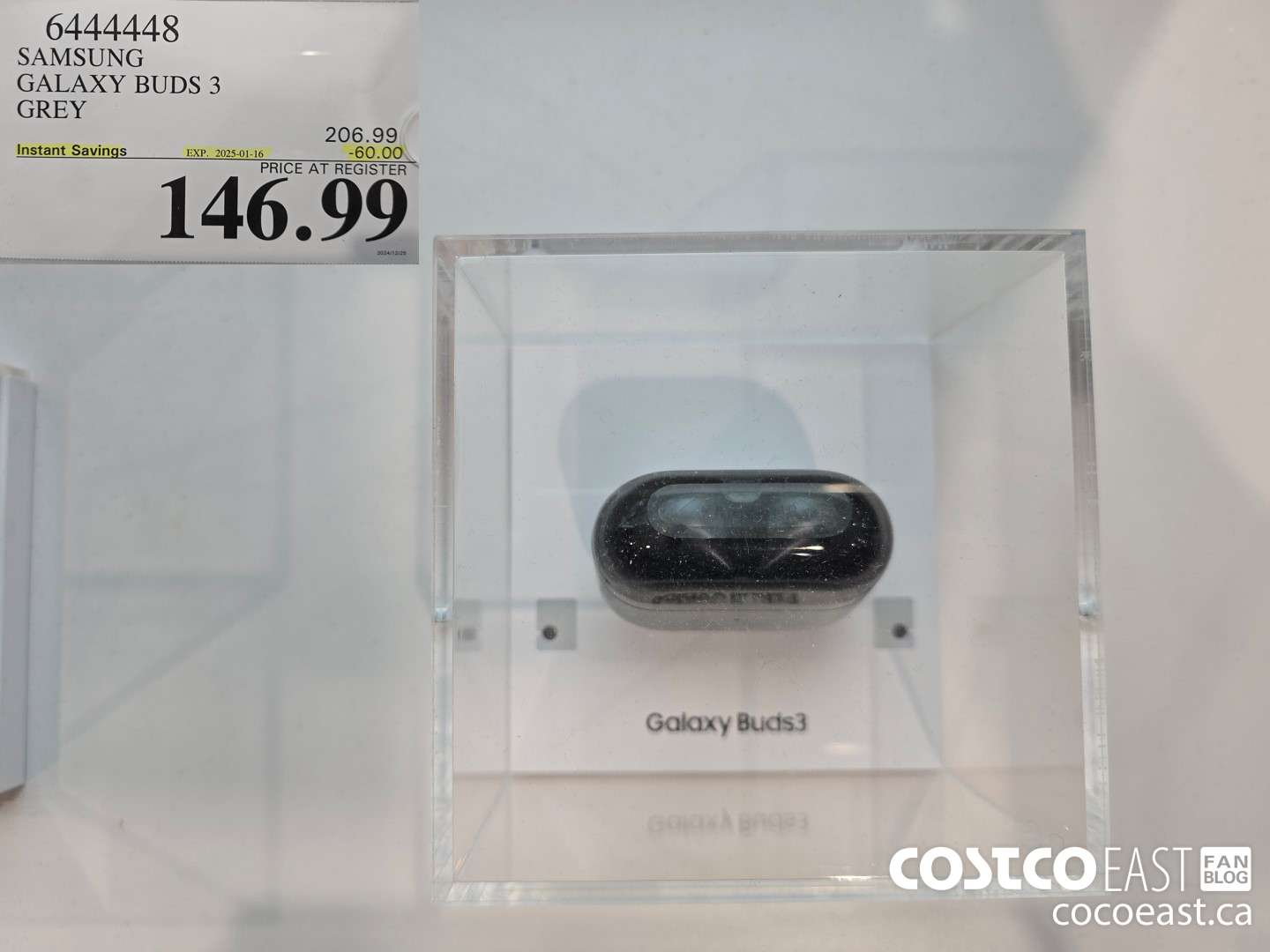 6444448 SAMSUNG GALAXY BUDS 3 GREY ($60.00 INSTANT SAVINGS EXPIRES ON 2024-01-16) $146.99