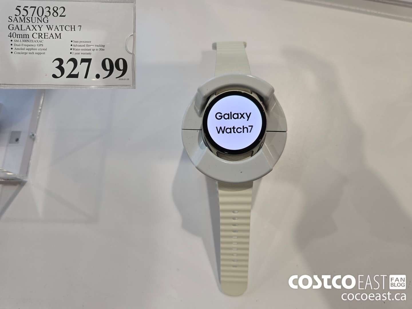 5570382 SAMSUNG GALAXY WATCH 7 40mm CREAM $327.99