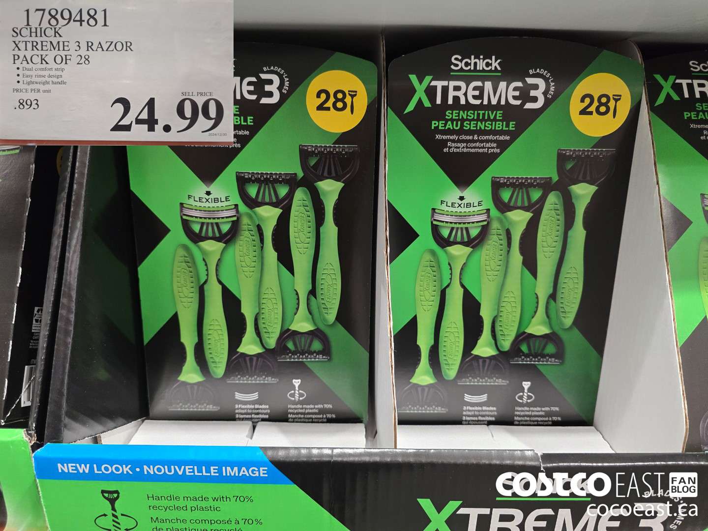 1789481 SCHICK XTREME 3 RAZOR PACK OF 28 $24.99
