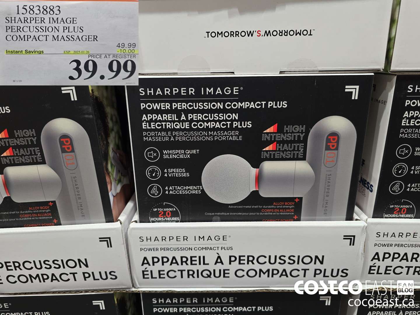 1583883 SHARPER IMAGE PERCUSSION PLUS COMPACT MASSAGER ($10.00 INSTANT SAVINGS EXPIRES ON 2025-01-26) $39.99