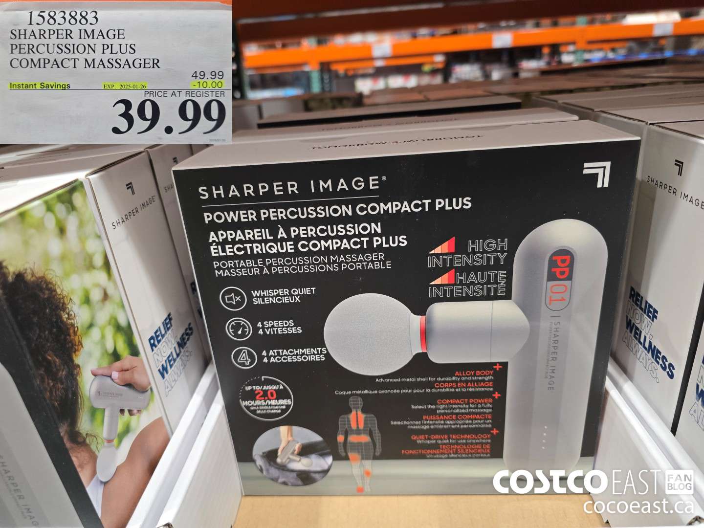 1583883 SHARPER IMAGE PERCUSSION PLUS COMPACT MASSAGER ($10.00 INSTANT SAVINGS EXPIRES ON 2025-01-26) $39.99