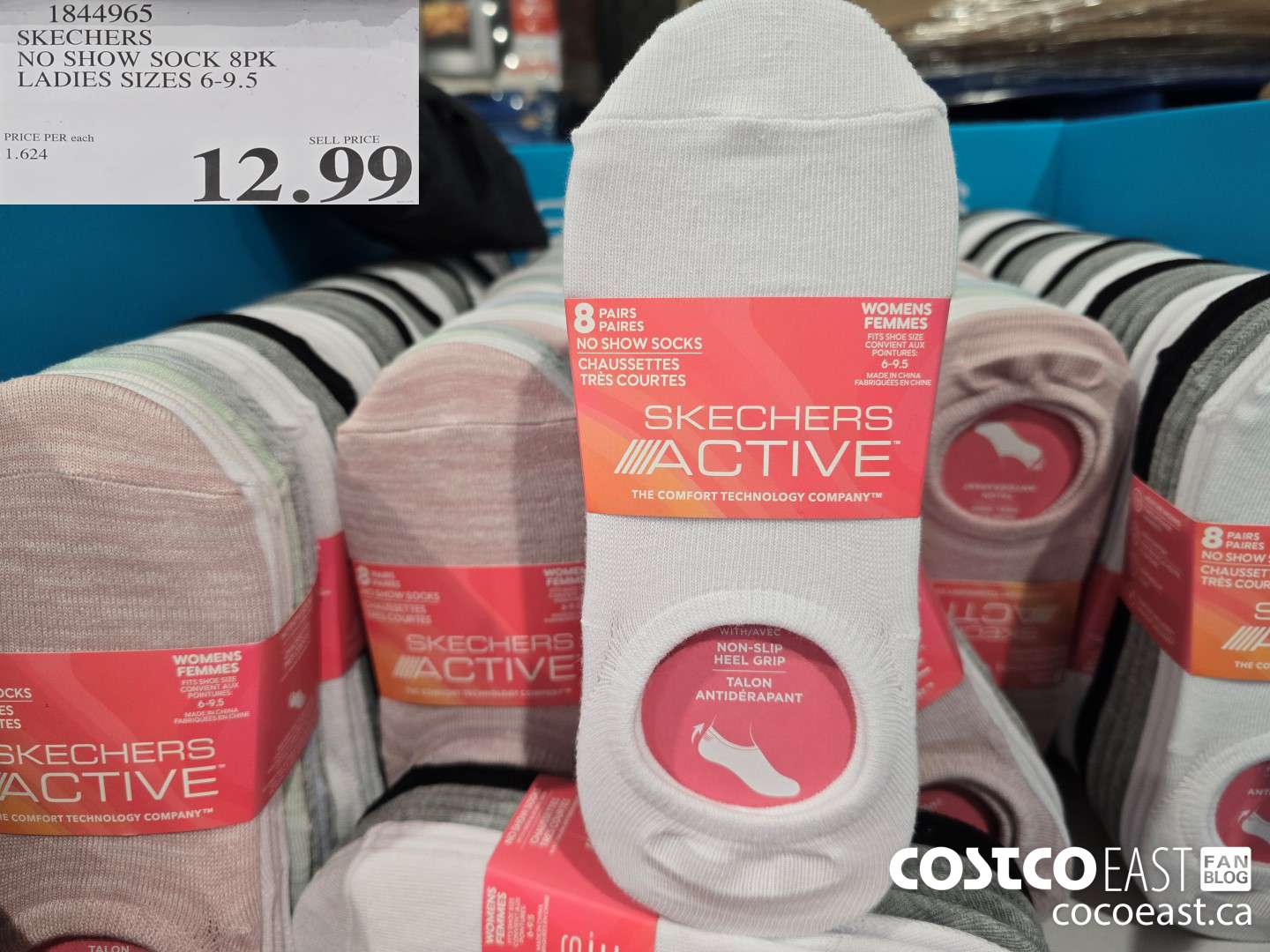 1844965 SKECHERS NO SHOW SOCK 8PK LADIES SIZES 6-9.5 $12.99