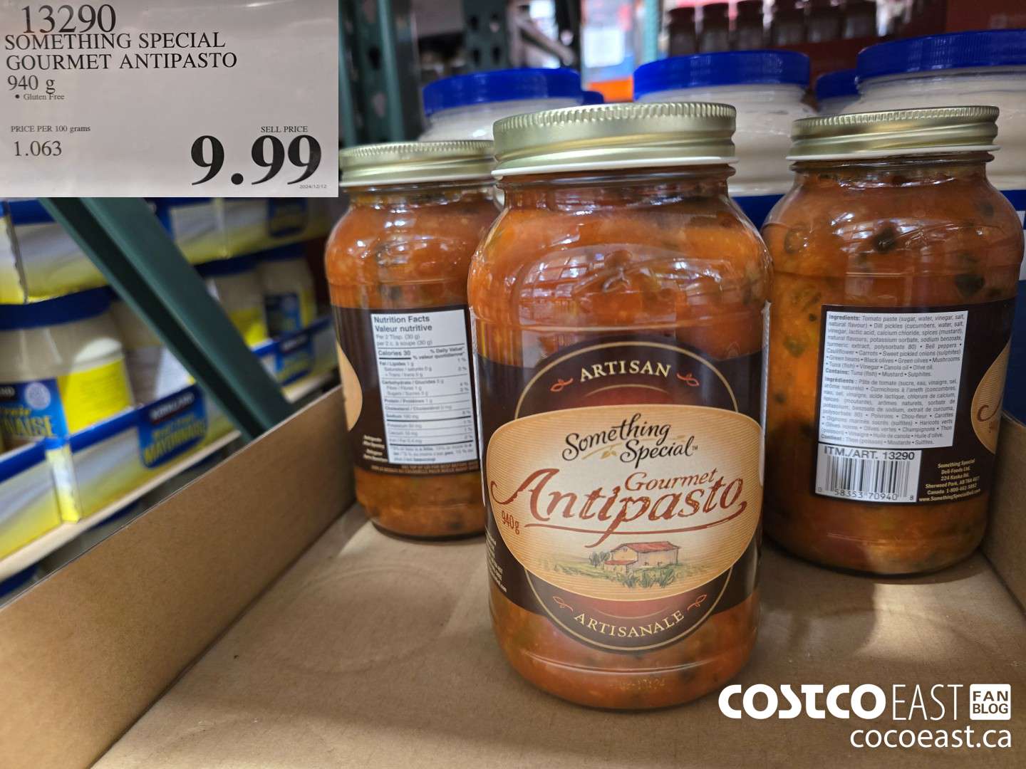 13290 SOMETHING SPECIAL GOURMET ANTIPASTO 940 G $9.99