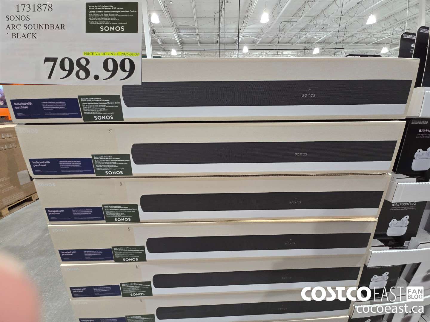 1731878 SONOS ARC SOUNDBAR BLACK $798.99