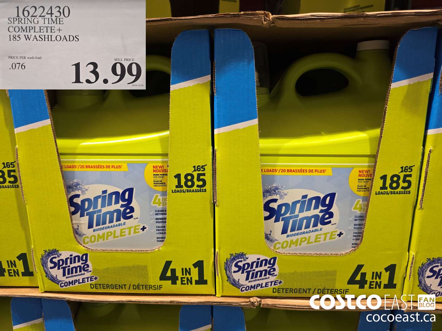 1622430 SPRING TIME COMPLETE+ 185 washloads $13.99