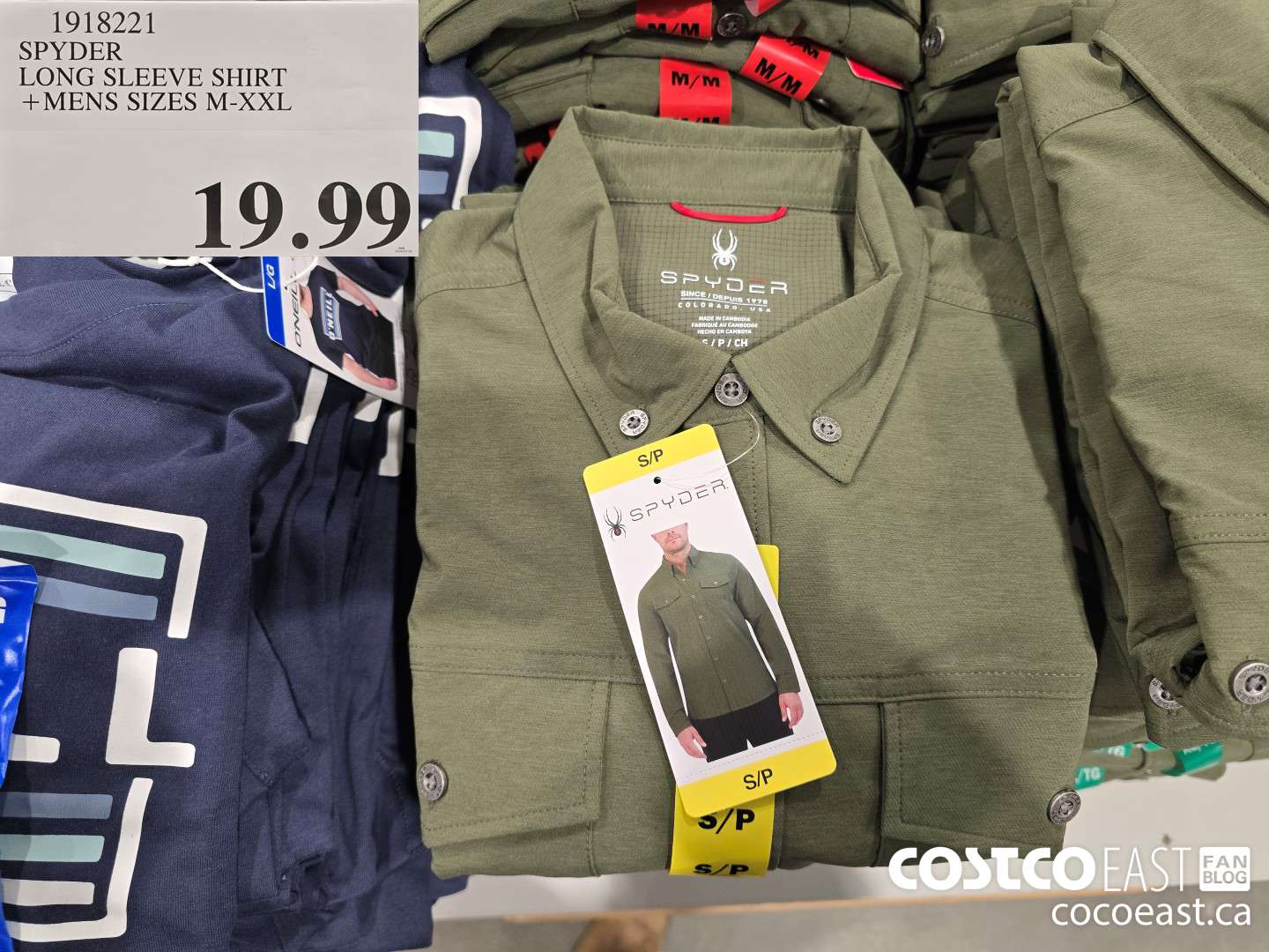 1918221 SPYDER LONG SLEEVE SHIRT +MENS SIZES M-XXL $19.99
