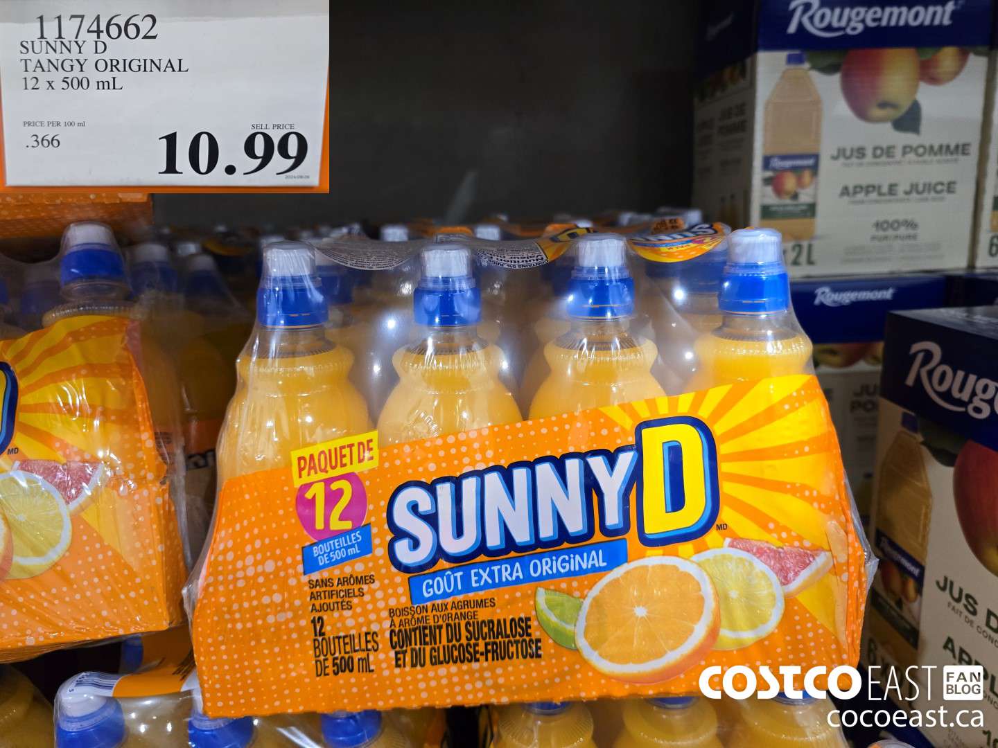 1174662 SUNNY D TANGY ORIGINAL 12 X 500 ML $10.99