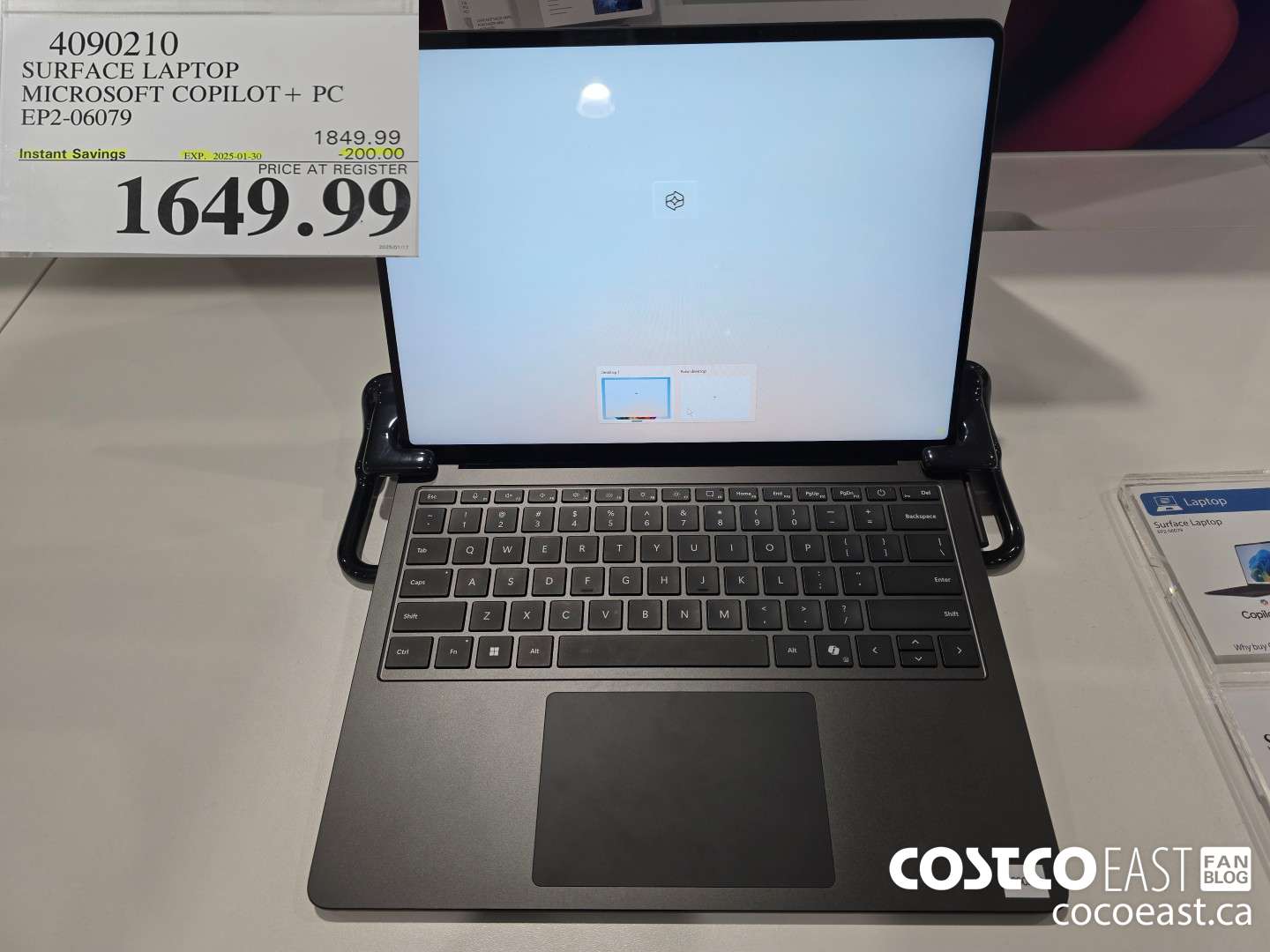 4090210 SURFACE LAPTOP MICROSOFT COPILOT + PC EP2-06079 ($200.00 INSTANT SAVINGS EXPIRES ON 2025-01-30) $1649.99