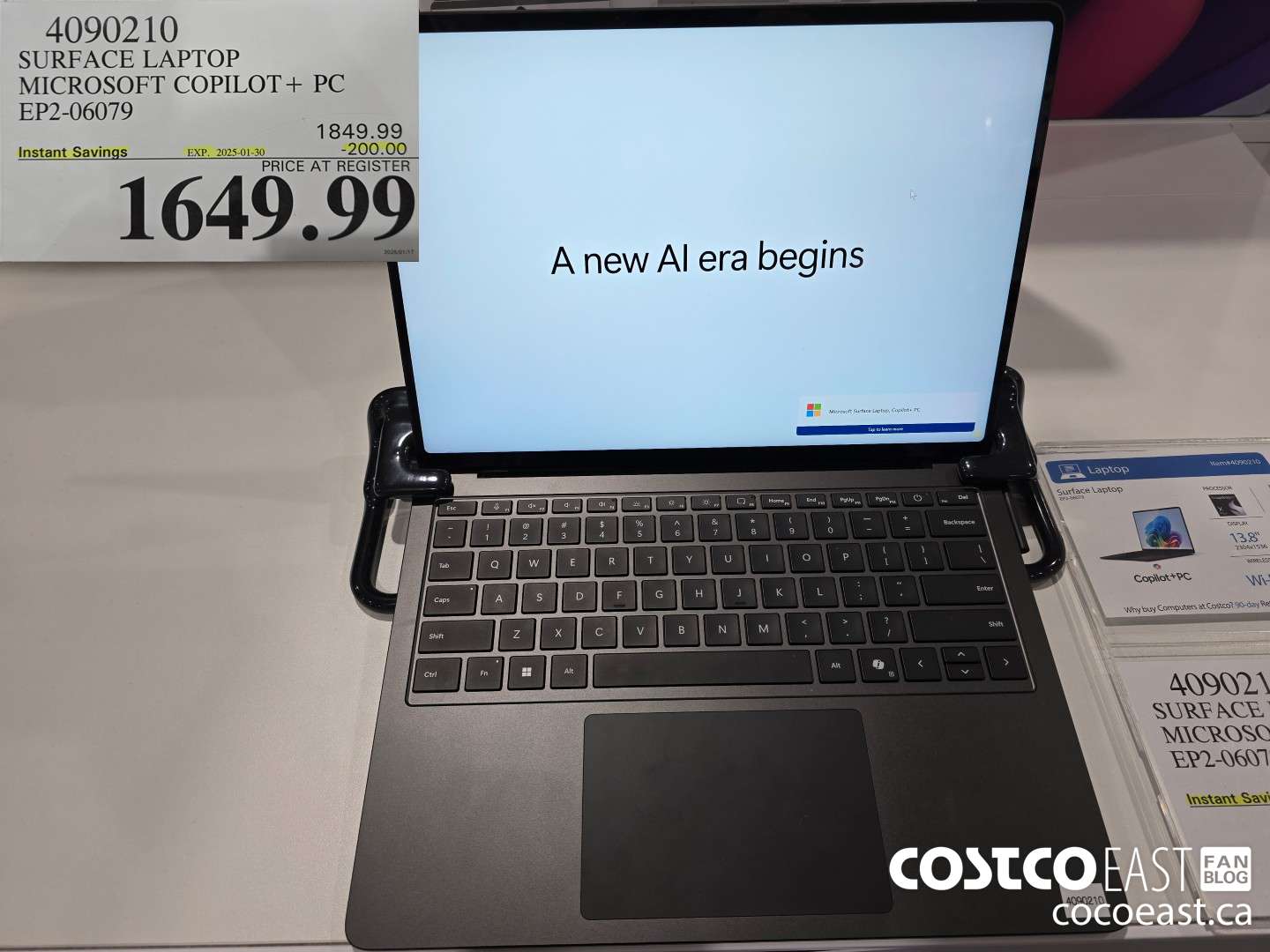 4090210 SURFACE LAPTOP MICROSOFT COPILOT + PC EP2-06079 ($200.00 INSTANT SAVINGS EXPIRES ON 2025-01-30) $1649.99