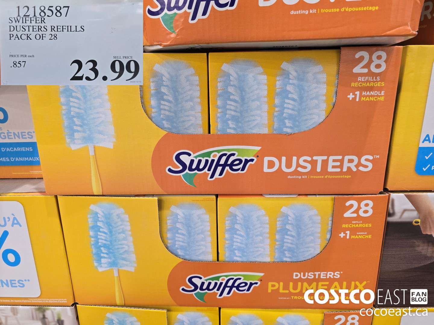 1218587 SWIFFER DUSTERS REFILLS PACK OF 28 $23.99
