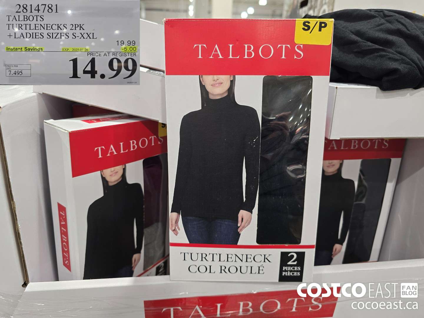 2814781 TALBOTS TURTLENECKS 2PK +LADIES SIZFS S-XXL ($5.00 INSTANT SAVINGS EXPIRES ON 2025-01-26) $14.99
