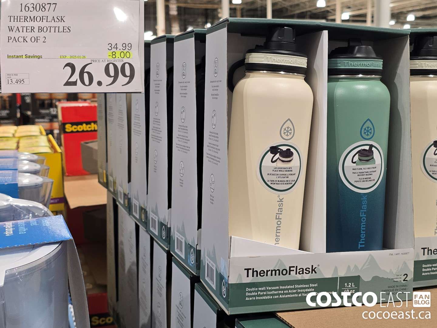 1630877 THERMOFLASK WATER BOTTLES PACK OF 2 ($8.00 INSTANT SAVINGS EXPIRES ON 2025-01-26) $26.99