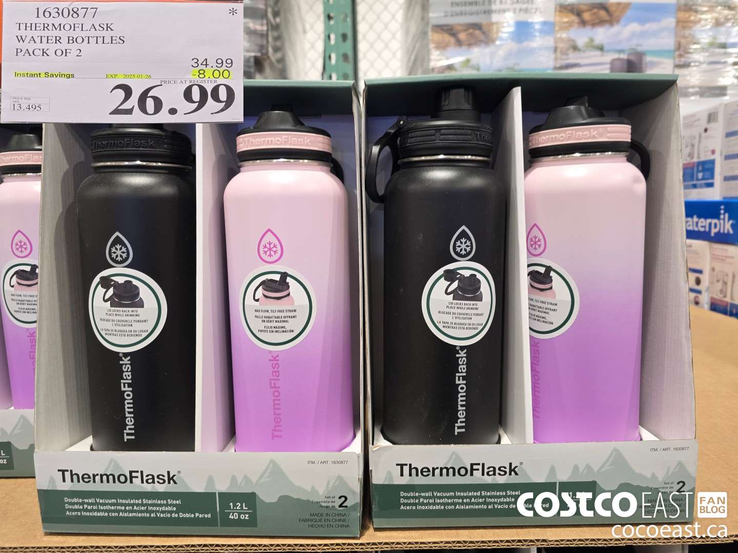 1630877 THERMOFLASK WATER BOTTLES PACK OF 2 ($8.00 INSTANT SAVINGS EXPIRES ON 2025-01-26) $26.99