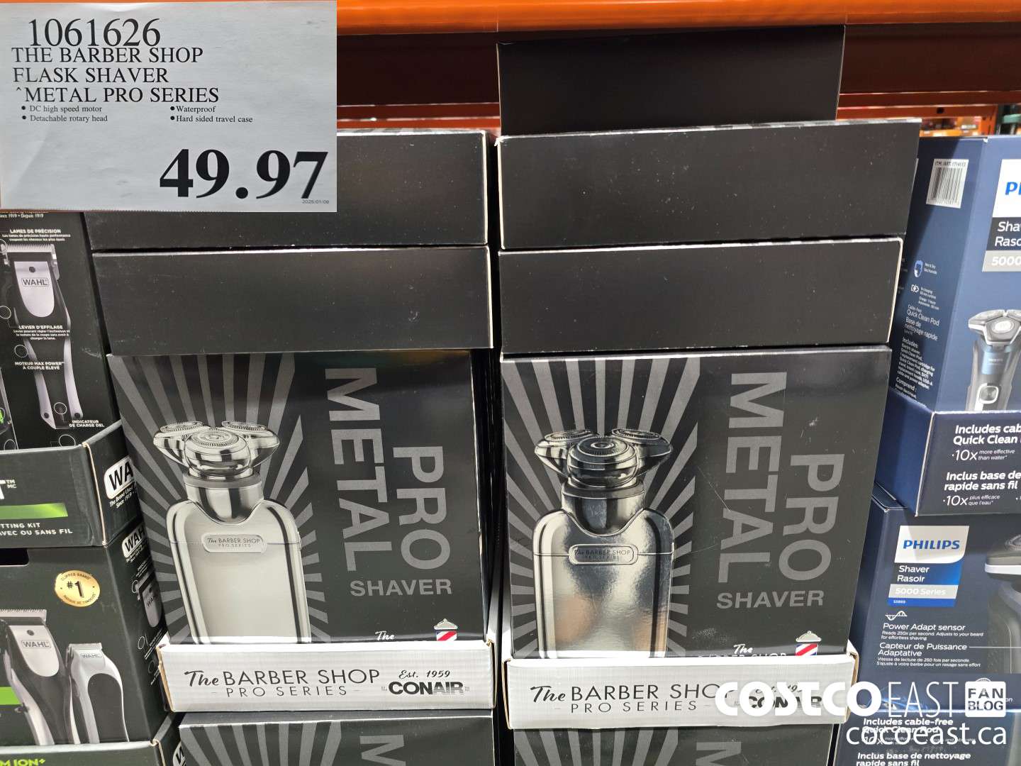 1061626 THE BARBER SHOP FLASK SHAVER METAL PRO SERIES $49.97