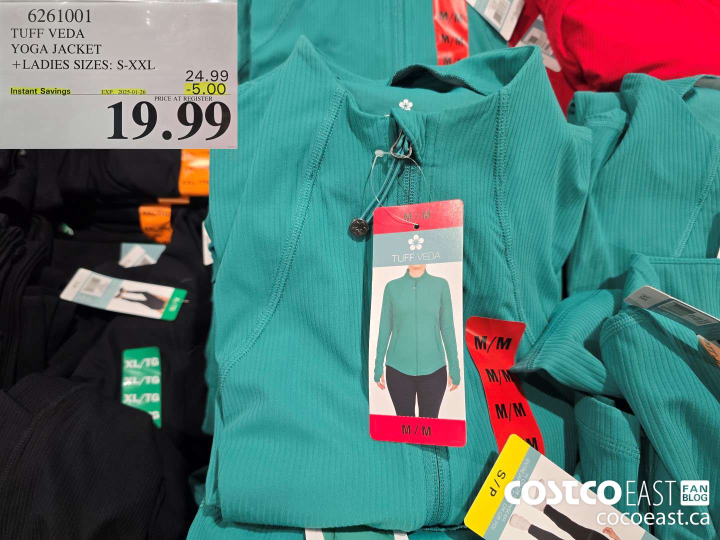 6261001 TUFF VEDA YOGA JACKET + LADIES SIZES: S-XXL ($5.00 INSTANT SAVINGS EXPIRES ON 2025-01-26) $19.99