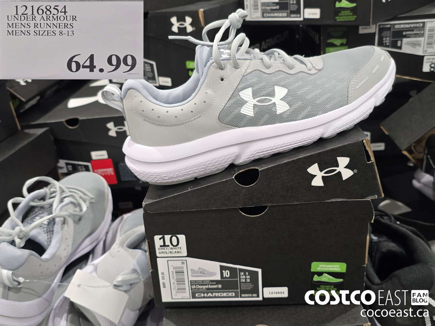 1216854 UNDER ARMOUR MENS RUNNERS MENS SIZES 8-13 $64.99