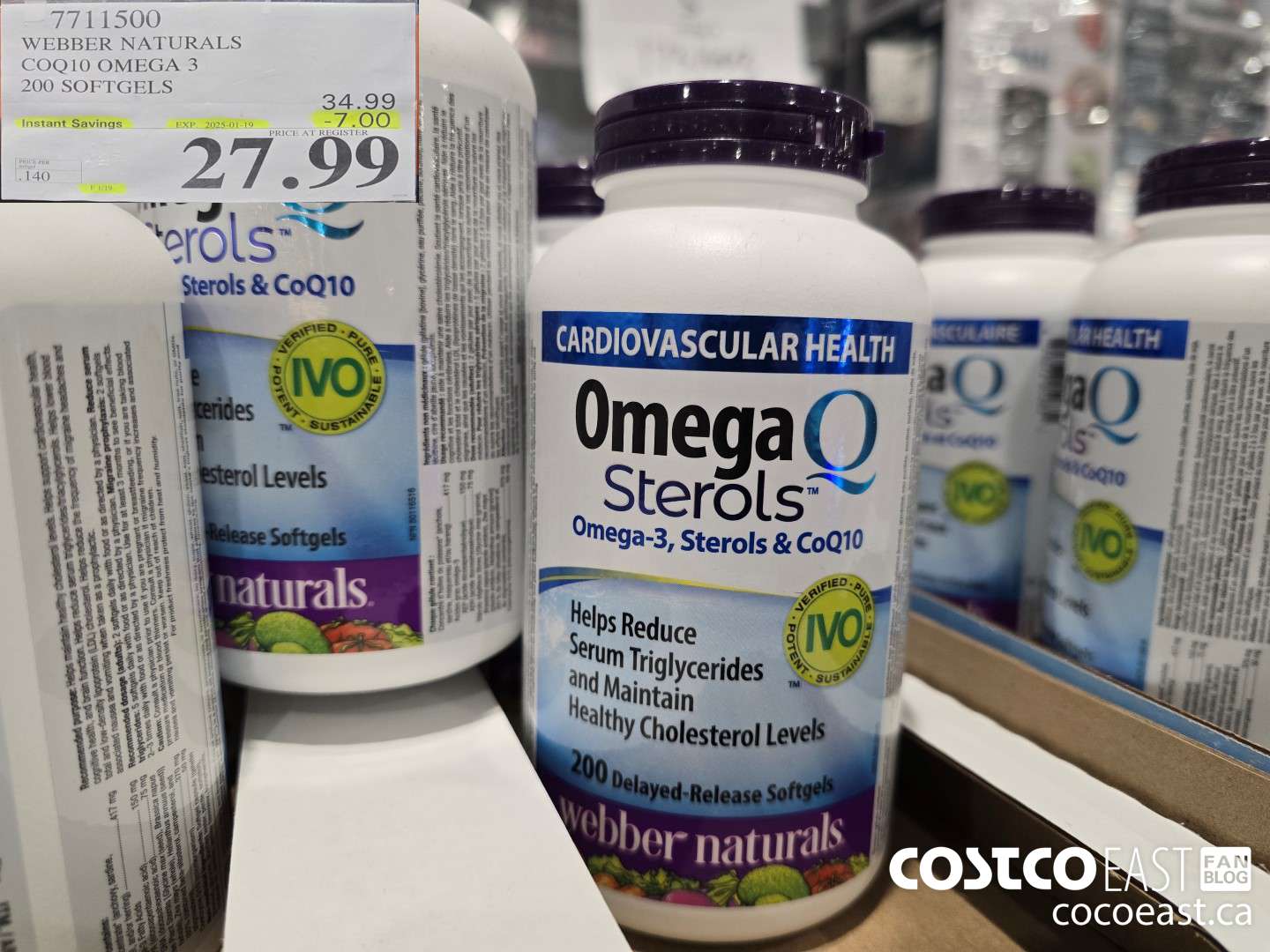 7711500 WEBBER NATURALS COQ10 OMEGA 3 200 SOFTGELS ($7.00 INSTANT SAVINGS EXPIRES ON 2025-01-19) $27.99