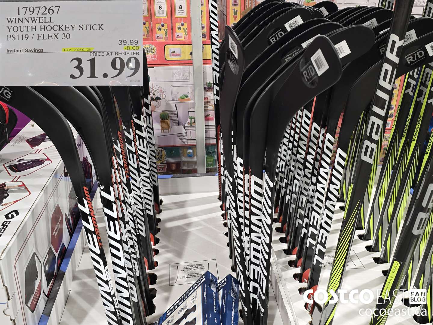 1797267 WINNWELL YOUTH HOCKEY STICK PS119,/ FLEX 30 ($8.00 INSTANT SAVINGS EXPIRES ON 2025-01-26) $31.99