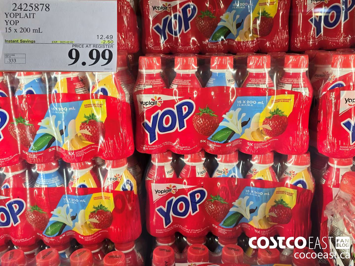 2425878 YOPLAIT YOP 15 x 200 ml ($2.50 INSTANT SAVINGS EXPIRES ON 2025-02-02) $9.99