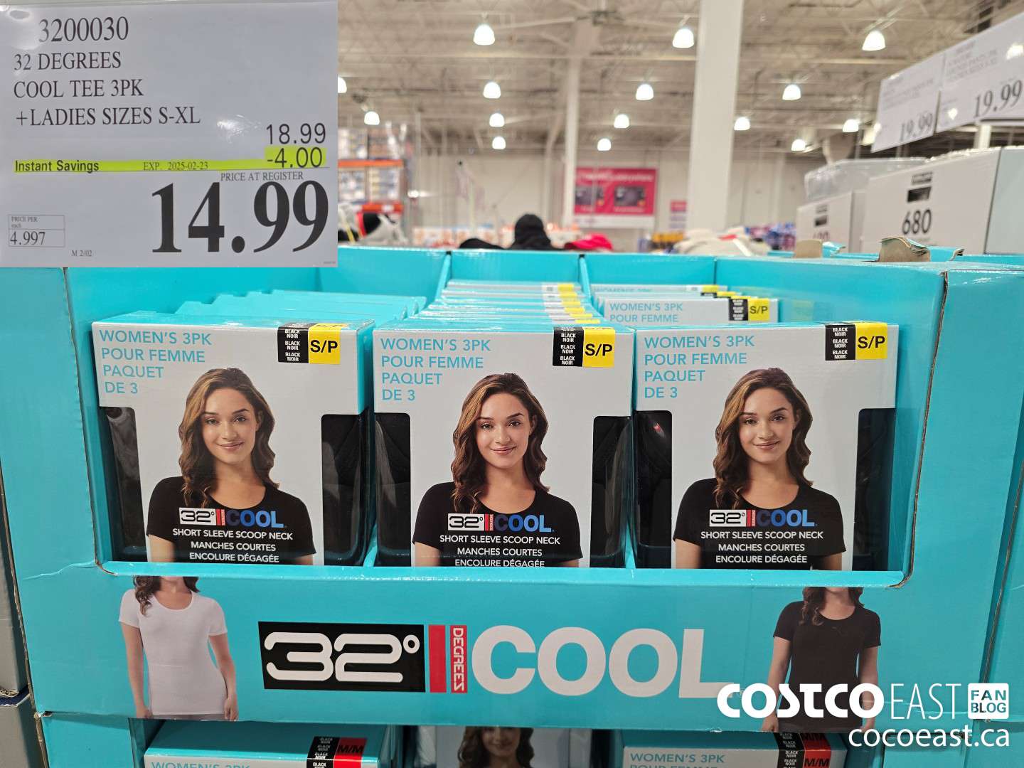 3200030 32 DEGREES COOL TEE 3PK LADIES SIZES S-XL ($4.00 INSTANT SAVINGS EXPIRES ON 2025-02-23) $14.99