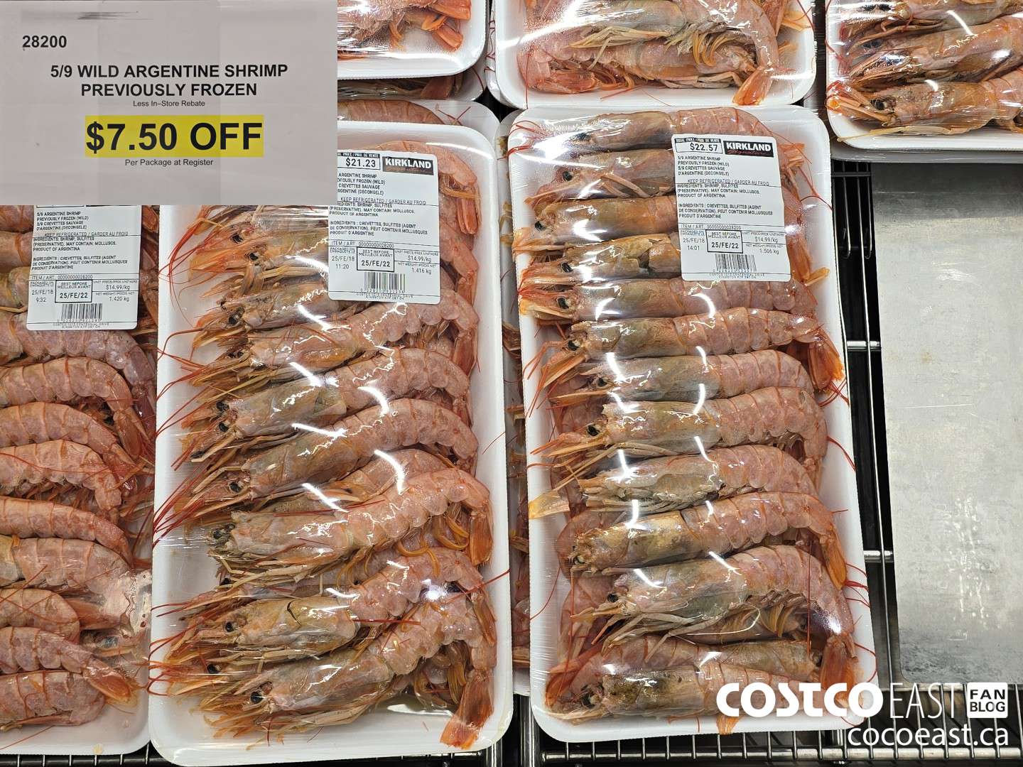 28200 5/9 WILD ARGENTINE SHRIMP PREVIOUSLY FROZEN ($7.50 INSTANT SAVINGS)