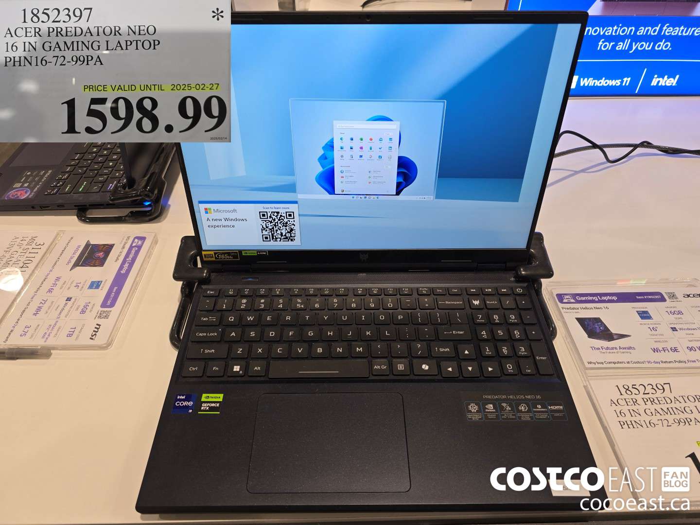 1852397 ACER PREDATOR NEO 16 IN GAMING LAPTOP PHN16-72-99PA $1598.99