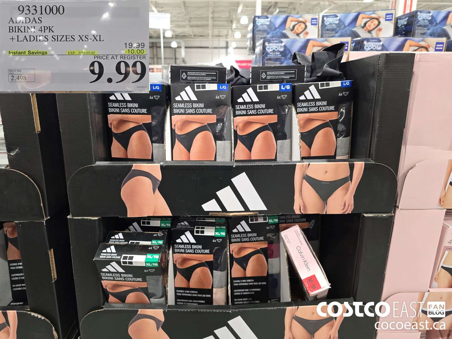 9331000 ADIDAS BIKINI 4PK +LADIES SIZES XS-XL ($10.00 INSTANT SAVINGS EXPIRES ON 2025-03-02) $9.99