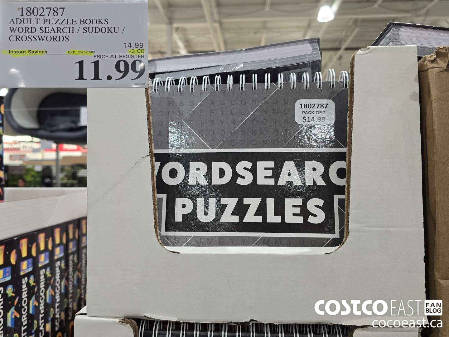 1802787 ADULT PUZZLE BOOKS WORD SEARCH / SUDOKU / CROSSWORDS 3.00 (EXPIRES ON 2025-02-09) $11.99