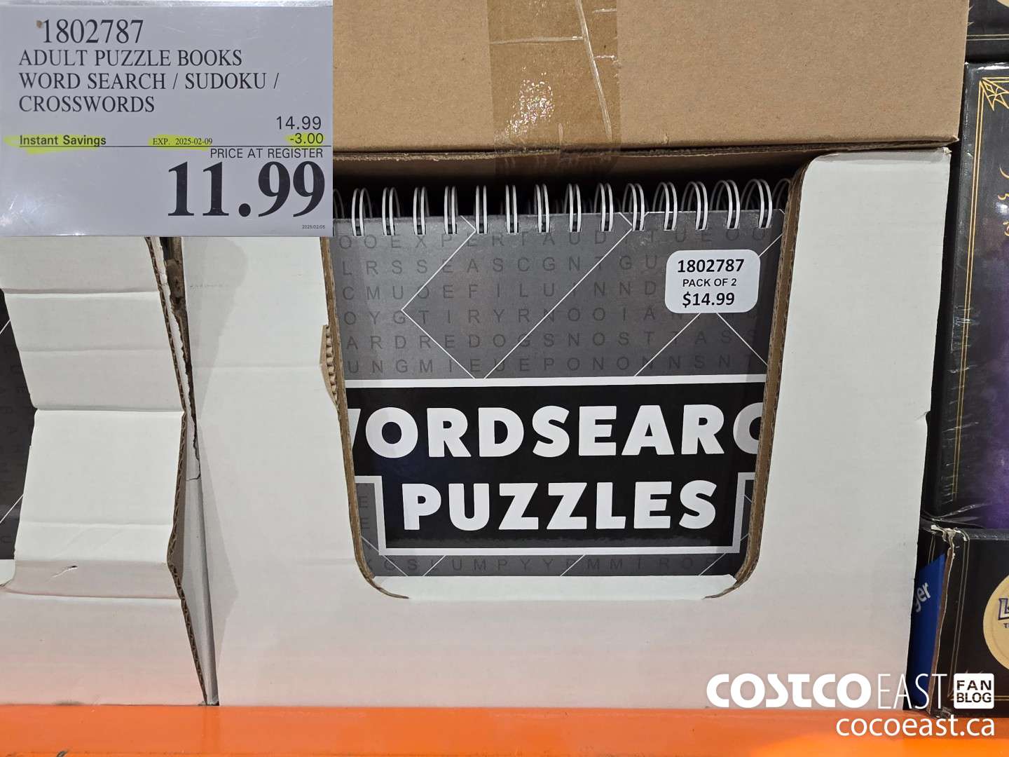 1802787 ADULT PUZZLE BOOKS WORD SEARCH / SUDOKU / CROSSWORDS 3.00 (EXPIRES ON 2025-02-09) $11.99