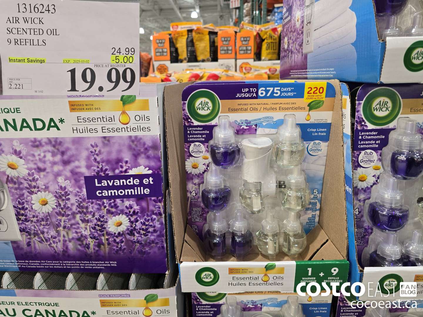 1316243 AIR WICK SCENTED OIL 9 REFILLS ($5.00 INSTANT SAVINGS EXPIRES ON 2025-03-02) $19.99