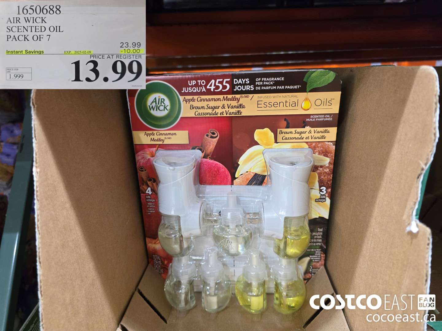 1650688 AIR WICK SCENTED OIL PACK OF 7 ($10.00 INSTANT SAVINGS EXPIRES ON 2025-02-09) $13.99