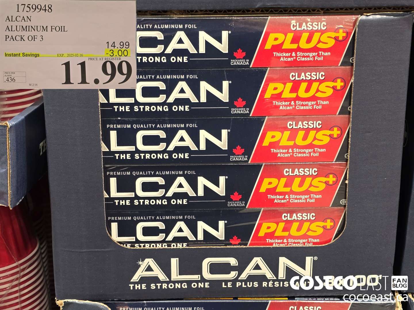 1759948 ALCAN ALUMINUM FOIL PACK OF 3 ($3.00 INSTANT SAVINGS EXPIRES ON 2025-02-16) $11.99