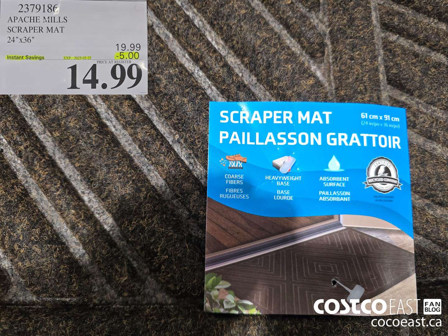 2379186 APACHE MILLS SCRAPER MAT 24